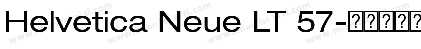 Helvetica Neue LT 57字体转换